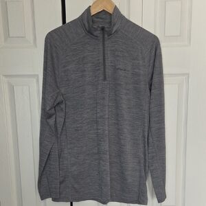 Men's Gray Quarter-Zip Top